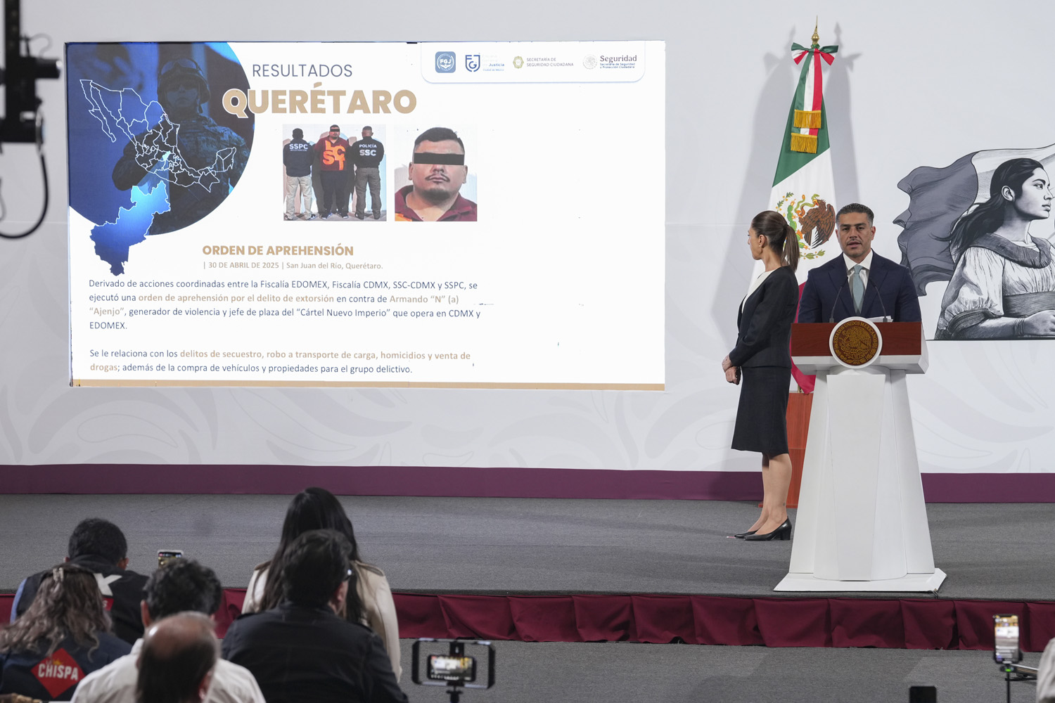 Exhibe Harfuch a jueces que han beneficiados a criminales, entre estos una de Guerrero