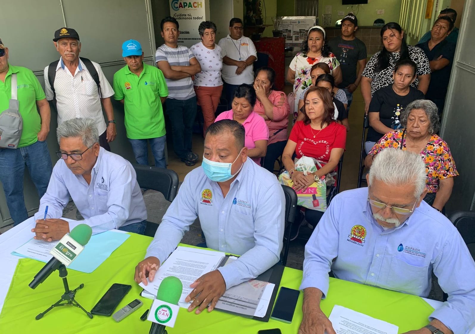 Trabajadores de Capach exigen pago de estímulos y recategorizaciones 