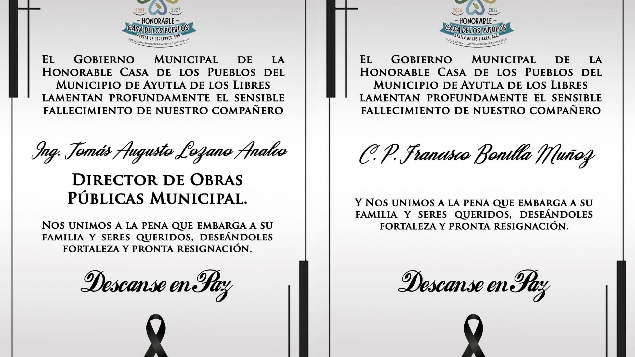 Asesinan a 2 funcionarios de la Casa de los Pueblos de Ayutla