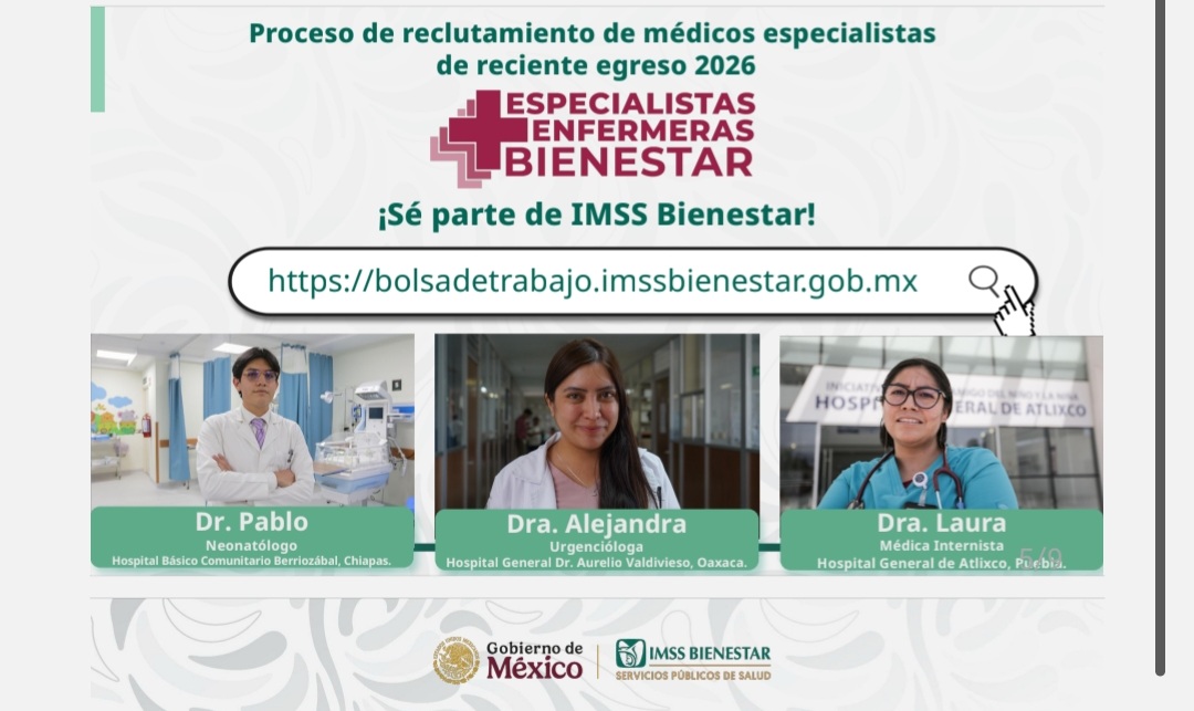 Busca IMSS cubrir 123 plazas de especialistas en Guerrero
