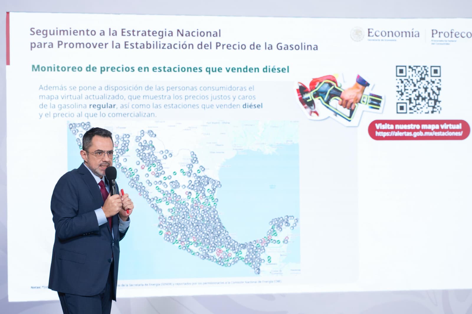 Propone Profeco acuerdo para fijar precio del diésel en 28 pesos